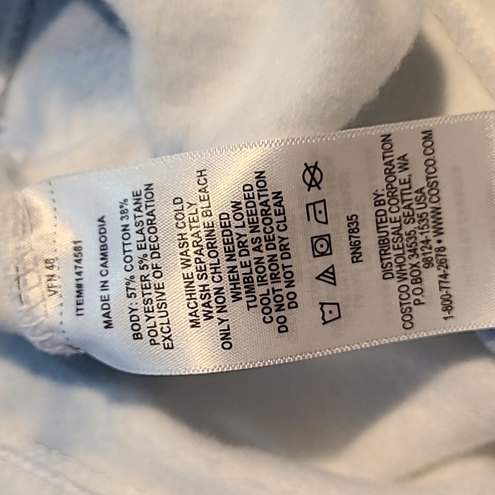 Nautica White & Blue Tie Dye Women's Sweatshirt Pullover Extra Small NWOT - Picture 5 of 6